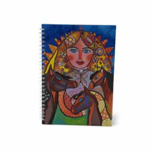 Lány a lovaival füzet (A5, sima)