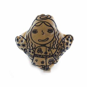 Fehér angyalkás levendula párnácska