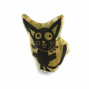 Zöld batikolt cicás levendula párnácska