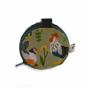 Mustár-zöld csibés pénztárca