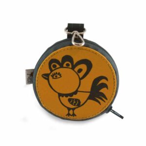 Mustár-zöld csibés pénztárca