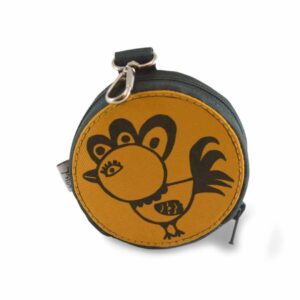 Mustár-zöld csibés pénztárca