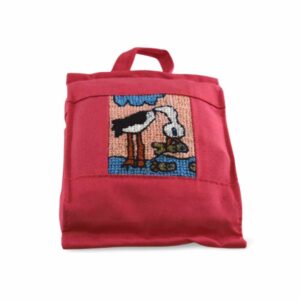 Rózsaszín halászmadaras pikk-pakk táska