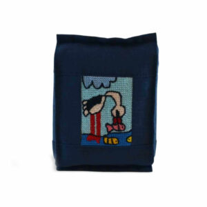 Kék halászmadaras pikk-pakk táska