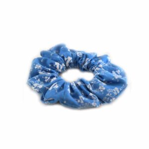 Kék Szuno madaras hajgumi/scrunchie