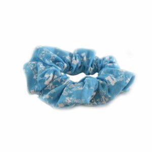 Kék Szuno madaras hajgumi/scrunchie