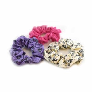 3 színes hajgumi/scrunchie egy csomagban