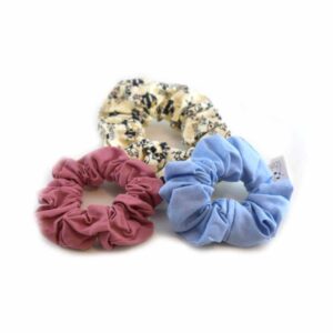 3 színes hajgumi/scrunchie egy csomagban