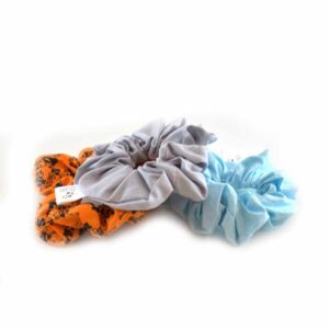 3 színes hajgumi/scrunchie egy csomagban